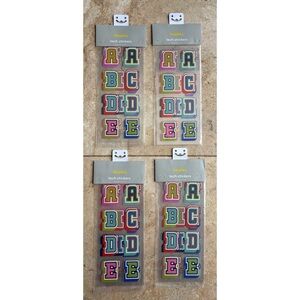 160 Glow in the Dark Alphabet Tech Stickers